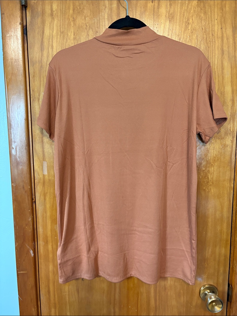 NWT LuLaRoe Ruth Short Sleeve Crewneck Top in Rust - Size M - Picture 4 of 7